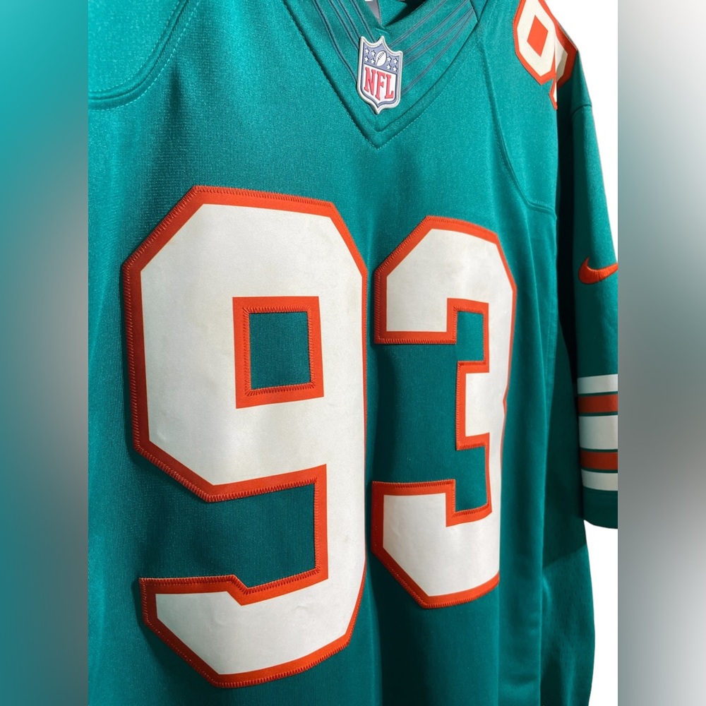 Miami Dolphins XL Stitched Jersey #93 SUH Nike NFL On Field - Picture 3 of 15